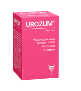 UROZUM wyselekcjonowane szczepy bakterii, d-mannoza, laktoferyna